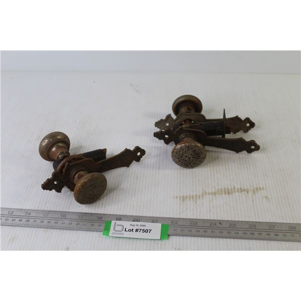 (2) Vintage Door Knob Sets