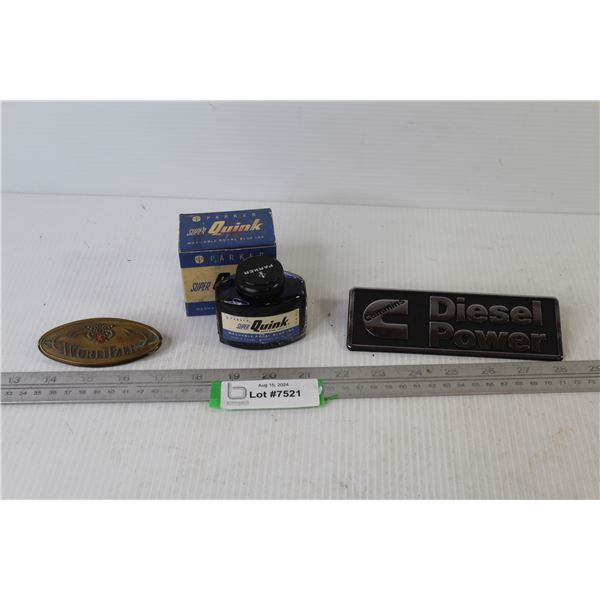 Quink Ink - Diesel Power Emblem - Wurlitzer Emblem