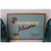 Image 2 : (2) Blue HemmingRay Glass Insulators (have chips) - Player's Cigarette Tin