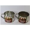 Image 4 : Vintage Food Chopper - Bag of Marbles - (2) Tin Ponderosa Ranch Cups
