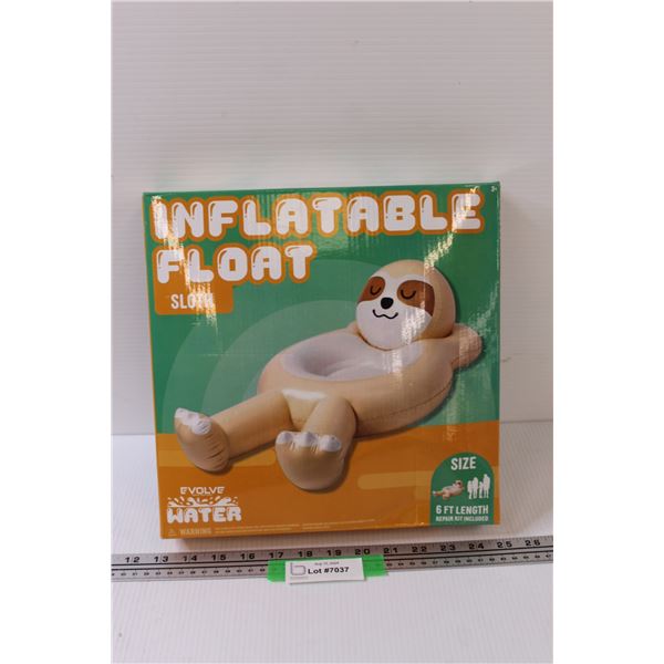 Evolve Inflatable Sloth Float - Appears New
