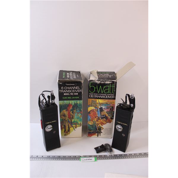(2) Realistic Brand CB Radios