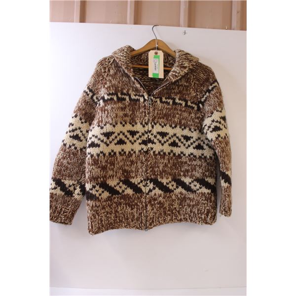 * Wool Zip-up Sweater - Approx Size Medium