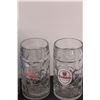 Image 2 : (3) Oktoberfest Glass Beer Steins & Beer Pong Kit