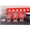 Image 2 : Coca Cola Plastic Glasses Tray, (4) Minhas Glasses, Tony Tomas Glass, Golf Bag Mug, Misc.