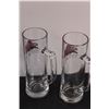 Image 3 : (6) Great Western Glass Beer Mugs