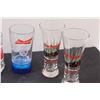 Image 2 : (6) Glass Liquor & Beer Mugs (Budweiser)