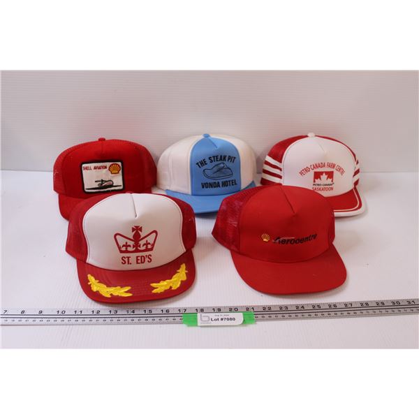 (5) Vintage Baseball Hats