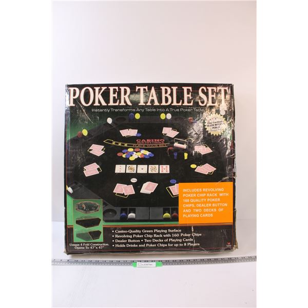Poker Table Set - As is
