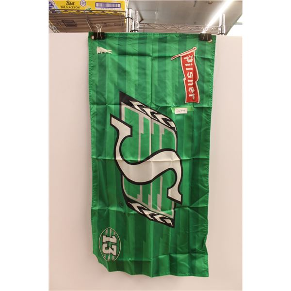 Pilsner Saskatchewan Rough Riders Flag -24" x 4ft