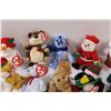 Image 3 : (14) Mini Christmas TY Beanie Babies Ornaments Lot