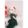 Image 4 : (14) Mini Christmas TY Beanie Babies Ornaments Lot