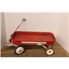 Image 1 : * Sears Vintage Red Wagon (Squeaky) - 34"x16"x13"