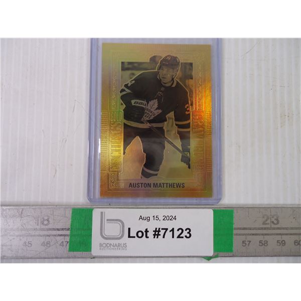 Auston Matthews Gold Etchings Insert