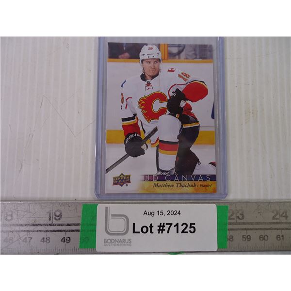 Matthew Tkachuk 2nd Year Canvas Card