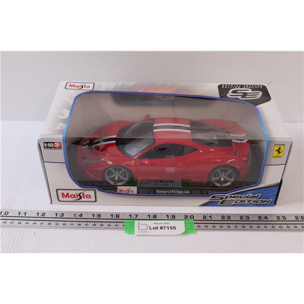 Maisto Ferrari 458 Special Edition 1:18 Model Scale - NIB