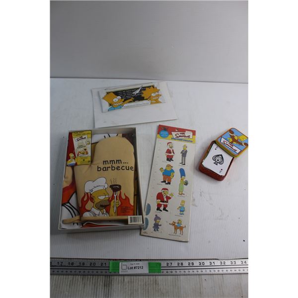 The Simpsons Oven Mits, Playing Cards, Pop - Out - People and Pencil Case