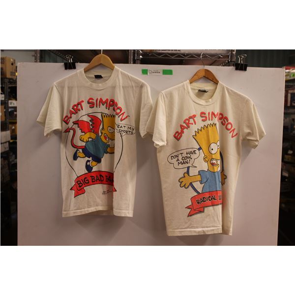 *(2) Screen Stars Best The Simpsons T- Shirts - Size M