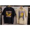 Image 1 : *(2) Hanes and Novelteez The Simpsons T- Shirts - Size L & XL