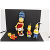 Image 1 : (2) The Simpsons Homer and Bart Bottles and (2) Marge and Lisa Figures