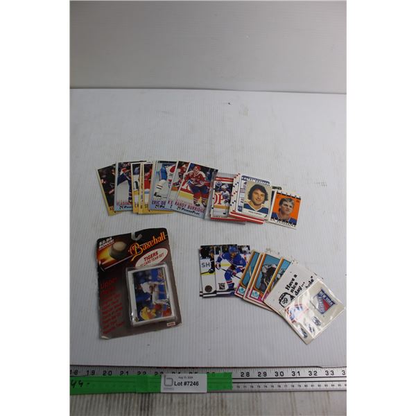 (3) Baseball Tiger 22 Card Team Set and Lots of Assorted Hockey Cards