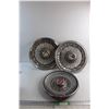 Image 1 : (3) Assorted Hubcaps