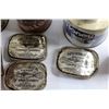 Image 3 : (9) Assorted Vintage Tins and Vintage Wooden Cheese Box