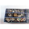 Image 2 : Assorted Sewing Supplies and Storage Box