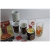 Image 3 : (14) Coca Cola Cups, (2) Coca Cola Decorations, (2) Glasses and Misc.