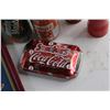 Image 4 : Coca Cola Serving Trays, Assorted Soda Cans and Plush Bear