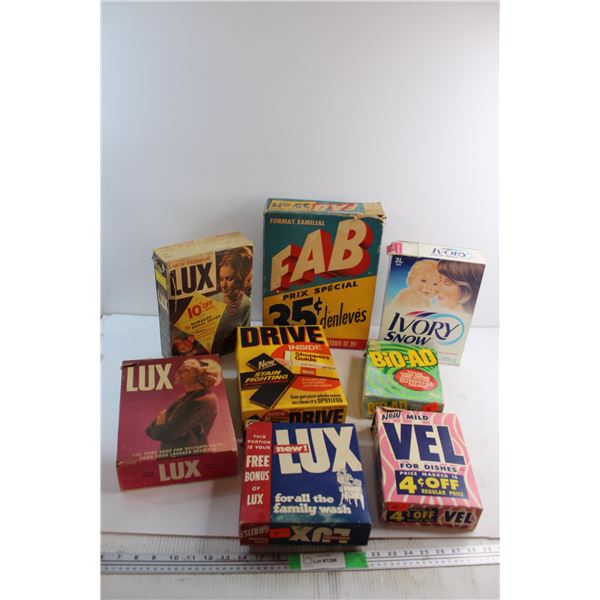 (8) Assorted Vintage Detergents