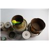 Image 5 : (5) Vintage Tins, (3) Powder Shakers and Assorted Vintage Items