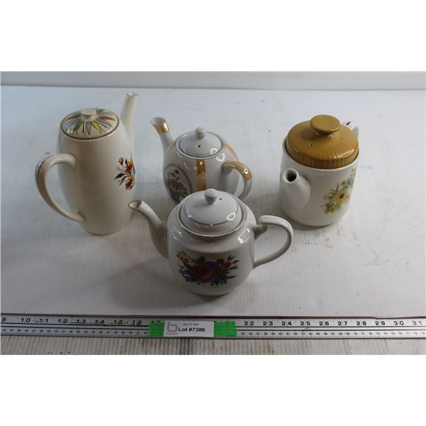 (4)  Tea Pots