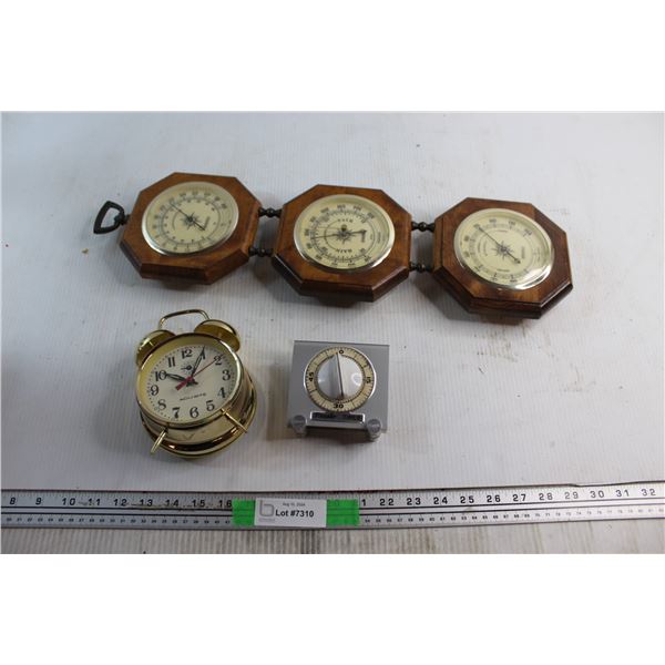 Wooden Weather Station, Acurite Clock and Presto Timer