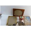 Image 3 : (2) Vintage Decorative Plates, (4) Photo Frames 11'' x 9'' and Misc.