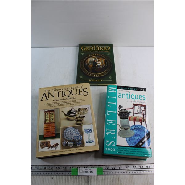 (3) Is It Genuine, Phoebe Phillips Antiques and Millers Antiques Books