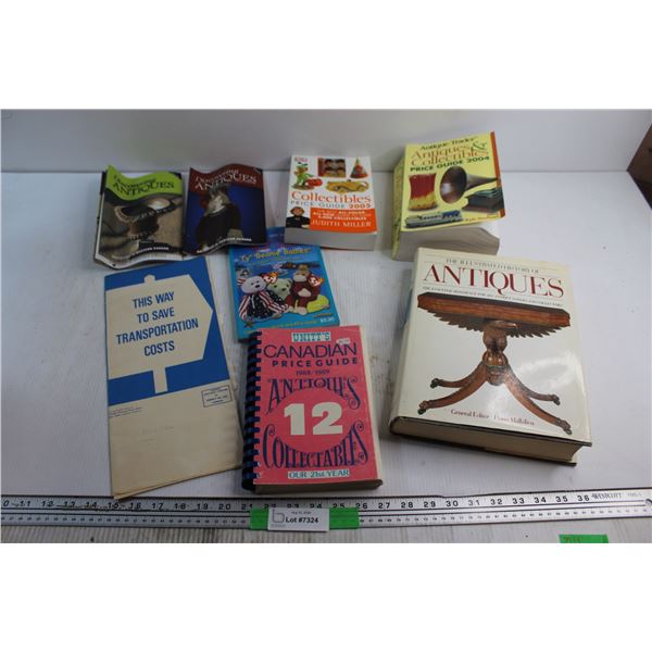(12) Assorted Collectibles and Antiques Books