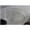 Image 5 : Glass Serving Tray and (12) pcs Assorted Silverware