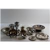Image 6 : Glass Serving Tray and (12) pcs Assorted Silverware