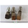 Image 1 : (3) Telephone Insulators