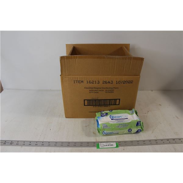 Cleanitize Hospital Disinfecting Wipes 72 Wipes in Each Pack - 12 Packs