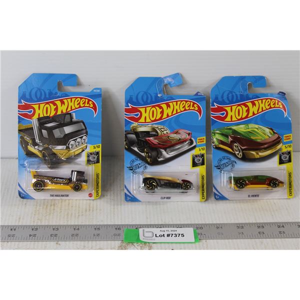 (3) Hotwheels Cars Still Sealed