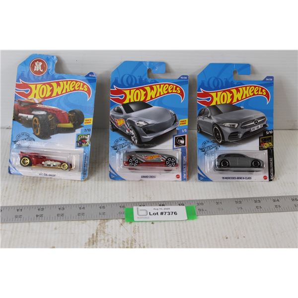 (3) Hotwheels Cars Still Sealed