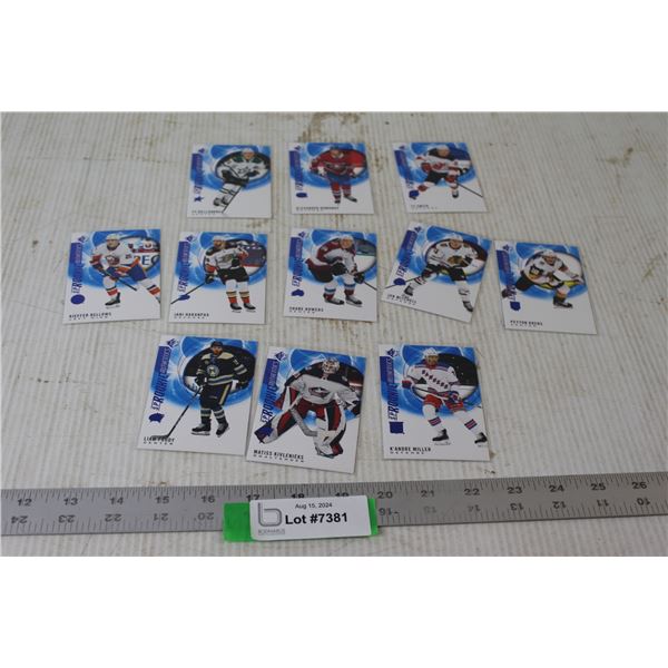 (11) Sp Rookie Authentic Hockey NHL Cards