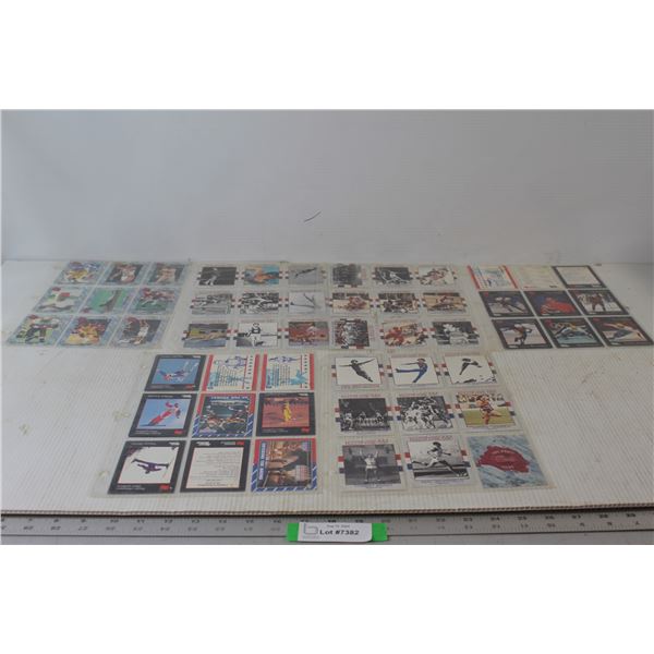 Assorted Sports Cards - Hockey Cards, Baseball Cards, Olympic Cards, Figure Skating Cards, Football 