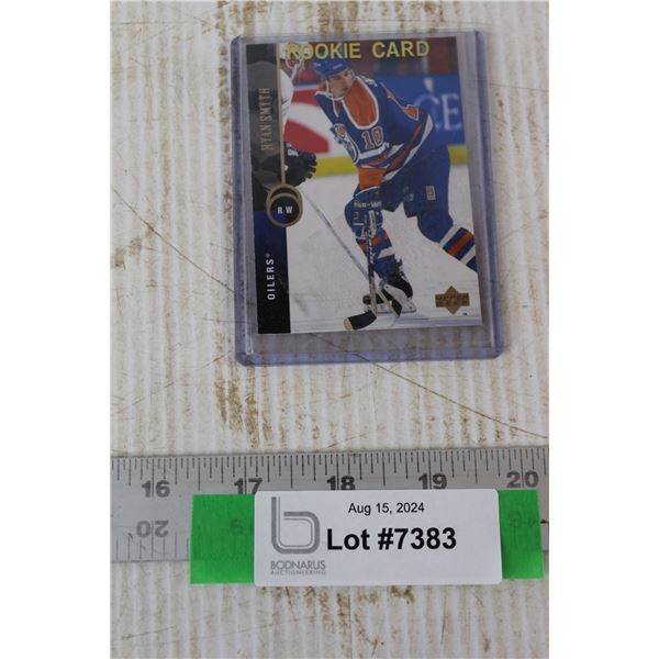 Ryan Smith Oilers Rookie Card NHL Hockey