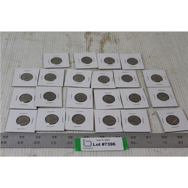 (22) Canadian Nickels 1963 - 1972