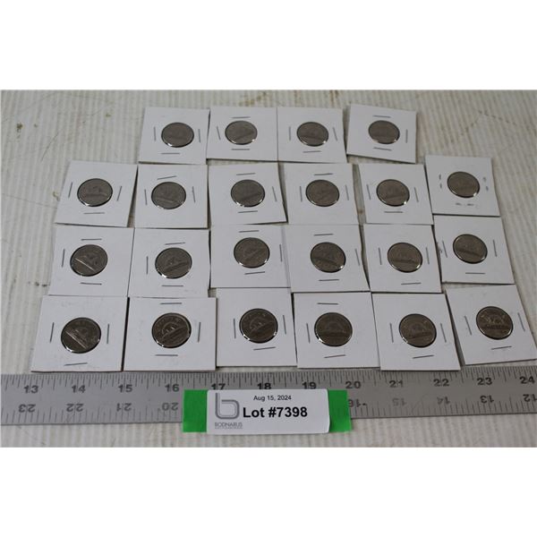 (22) Canadian Nickels 1964 - 1968