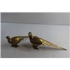 Image 2 : (2) Brass Peacock Statues