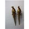 Image 3 : (2) Brass Peacock Statues
